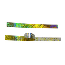 Custom one time use easy broken hologram packaging security printing tape